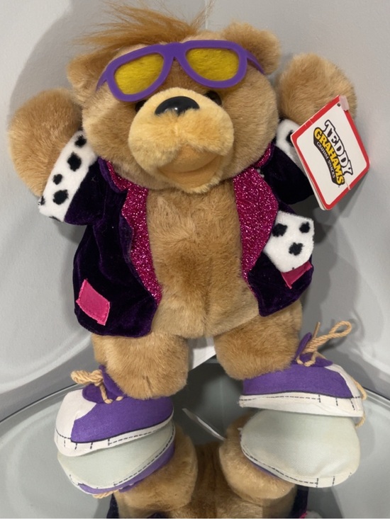 Applause Other - NWT - 90s Nabisco Applause Teddy Grahams "Rock Star" Bear